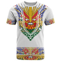 Haiti Flag Traditional Dashiki T Shirt White Color - Polynesian Pride