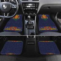 Haiti Flag Traditional Dashiki Car Mats Black Color LT03 Set 4pcs Black - Polynesian Pride
