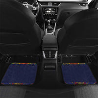 Haiti Flag Traditional Dashiki Car Mats Black Color LT03 Set 2pcs - Back Black - Polynesian Pride