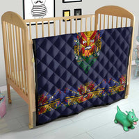 Haiti Flag Traditional Dashiki Quilt Black Color - Polynesian Pride