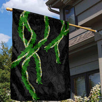 Hawaii Maile Lei Garden Flag Aloha Black Color LT03 - Polynesian Pride