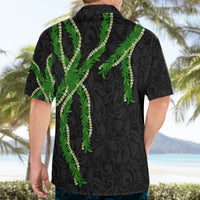 Hawaii Maile Lei Hawaiian Shirt Aloha Black Color LT03 - Polynesian Pride