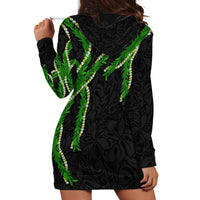 Hawaii Maile Lei Hoodie Dress Aloha Black Color LT03 - Polynesian Pride