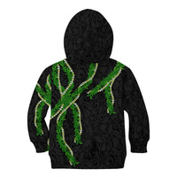 Hawaii Maile Lei Kid Hoodie Aloha Black Color