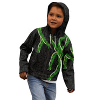 Hawaii Maile Lei Kid Hoodie Aloha Black Color