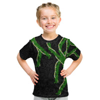 Hawaii Maile Lei Kid T Shirt Aloha Black Color