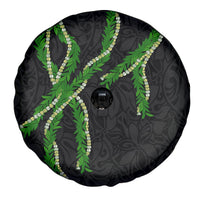 Hawaii Maile Lei Spare Tire Cover Aloha Black Color LT03 - Polynesian Pride