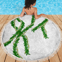 Hawaii Maile Lei Beach Blanket Aloha White Color LT03 - Polynesian Pride