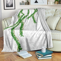 Hawaii Maile Lei Blanket Aloha White Color LT03 White - Polynesian Pride