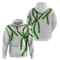 Hawaii Maile Lei Hoodie Aloha White Color