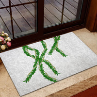 Hawaii Maile Lei Rubber Doormat Aloha White Color LT03 - Polynesian Pride