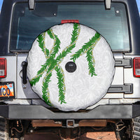 Hawaii Maile Lei Spare Tire Cover Aloha White Color LT03 White - Polynesian Pride