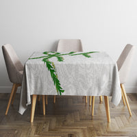 Hawaii Maile Lei Tablecloth Aloha White Color LT03 - Polynesian Pride