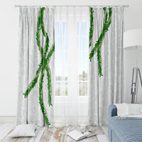Hawaii Maile Lei Window Curtain Aloha White Color LT03 - Polynesian Pride