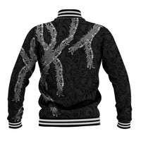Hawaii Maile Lei Baseball Jacket Aloha Grayscale Color LT03 - Polynesian Pride