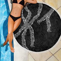 Hawaii Maile Lei Beach Blanket Aloha Grayscale Color LT03 - Polynesian Pride