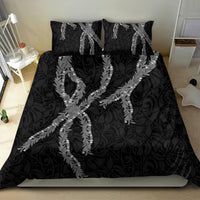 Hawaii Maile Lei Bedding Set Aloha Grayscale Color LT03 - Polynesian Pride