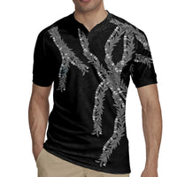 Hawaii Maile Lei Rugby Jersey Aloha Grayscale Color LT03 - Polynesian Pride