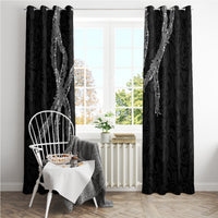 Hawaii Maile Lei Window Curtain Aloha Grayscale Color LT03 - Polynesian Pride