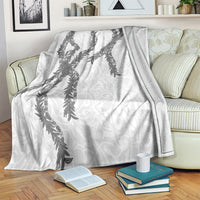 Hawaii Maile Lei Blanket Aloha The Grey Color LT03 Grey - Polynesian Pride