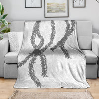 Hawaii Maile Lei Blanket Aloha The Grey Color LT03 - Polynesian Pride