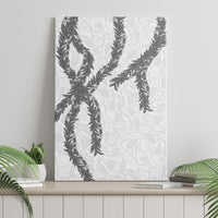 Hawaii Maile Lei Canvas Wall Art Aloha The Grey Color LT03 - Polynesian Pride