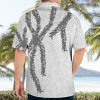 Hawaii Maile Lei Hawaiian Shirt Aloha The Grey Color LT03 - Polynesian Pride