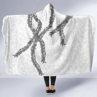 Hawaii Maile Lei Hooded Blanket Aloha The Grey Color LT03 - Polynesian Pride