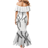 Hawaii Maile Lei Mermaid Dress Aloha The Grey Color LT03 - Polynesian Pride