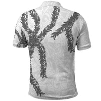 Hawaii Maile Lei Polo Shirt Aloha The Grey Color