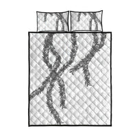 Hawaii Maile Lei Quilt Bed Set Aloha The Grey Color LT03 - Polynesian Pride