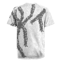 Hawaii Maile Lei Rugby Jersey Aloha The Grey Color LT03 - Polynesian Pride