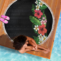Hawaii Tropical Flowers and Leaves Beach Blanket Tapa Pattern Colorful Mode LT03 - Polynesian Pride