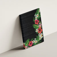 Hawaii Tropical Flowers and Leaves Canvas Wall Art Tapa Pattern Colorful Mode LT03 - Polynesian Pride