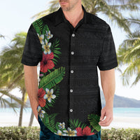 Hawaii Tropical Flowers and Leaves Hawaiian Shirt Tapa Pattern Colorful Mode LT03 - Polynesian Pride