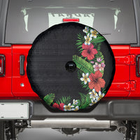 Hawaii Tropical Flowers and Leaves Spare Tire Cover Tapa Pattern Colorful Mode LT03 - Polynesian Pride