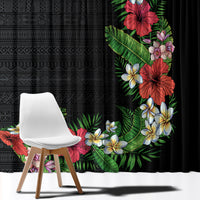 Hawaii Tropical Flowers and Leaves Window Curtain Tapa Pattern Colorful Mode LT03 - Polynesian Pride