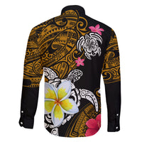 Hawaii Turtle and Tropical Flower Family Matching Puletasi and Hawaiian Shirt Polynesian Pattern LT03 - Polynesian Pride