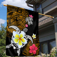 Hawaii Turtle and Tropical Flower Garden Flag Polynesian Pattern LT03 - Polynesian Pride
