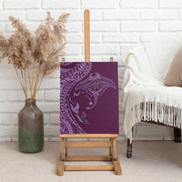 Hawaiian Manta Ray and Polynesian Tribal Tattoo Canvas Wall Art Pink Color LT03 - Polynesian Pride