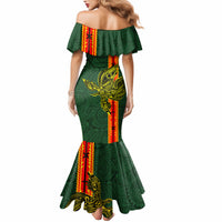 Papua New Guinea Oro Province Mermaid Dress PNG Birds Of Paradise Polynesian Arty Style LT03 - Polynesian Pride