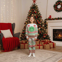 Welsh Christmas Pajama Set Awen and Celtics Culture with Xmas Elements - Polynesian Pride