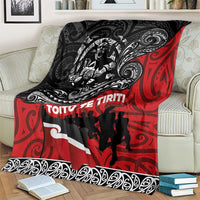 Aotearoa Toitu Te Tiriti Blanket Honoring Te Tiriti o Waitangi Maori Haka LT03 - Polynesian Pride