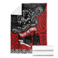 Aotearoa Toitu Te Tiriti Blanket Honoring Te Tiriti o Waitangi Maori Haka LT03 - Polynesian Pride