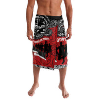 Aotearoa Toitu Te Tiriti Lavalava Honoring Te Tiriti o Waitangi Maori Haka LT03 Red - Polynesian Pride