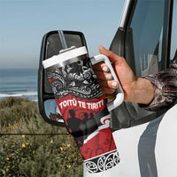 Aotearoa Toitu Te Tiriti Tumbler With Handle Honoring Te Tiriti o Waitangi - Maori Haka LT03 - Polynesian Pride