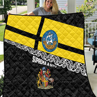 New Zealand Wellington Quilt The Capital's Emblems Flag and Koru Art