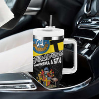 New Zealand Wellington Tumbler With Handle The Capital's Emblems - Flag and Koru Art LT03 - Polynesian Pride