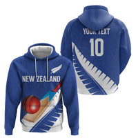 Custom New Zealand Cricket Hoodie Kiwi Birds Haka Dance Blue Fern Sporty Style