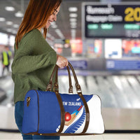 New Zealand Cricket Travel Bag Kiwi Birds Haka Dance Blue Fern Sporty Style